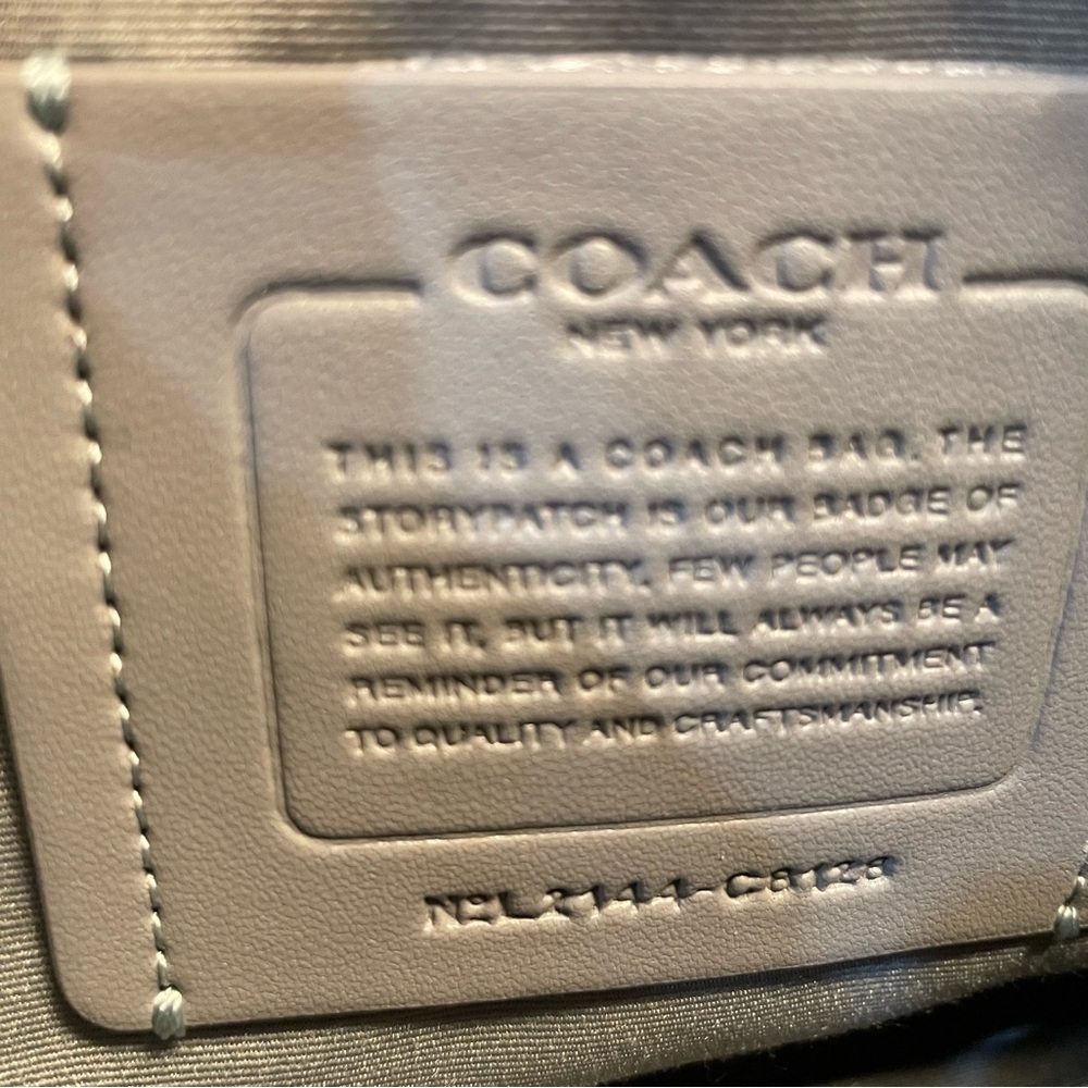 Coach Beige and Orange Messenger Bag - Picture 10 of 10
